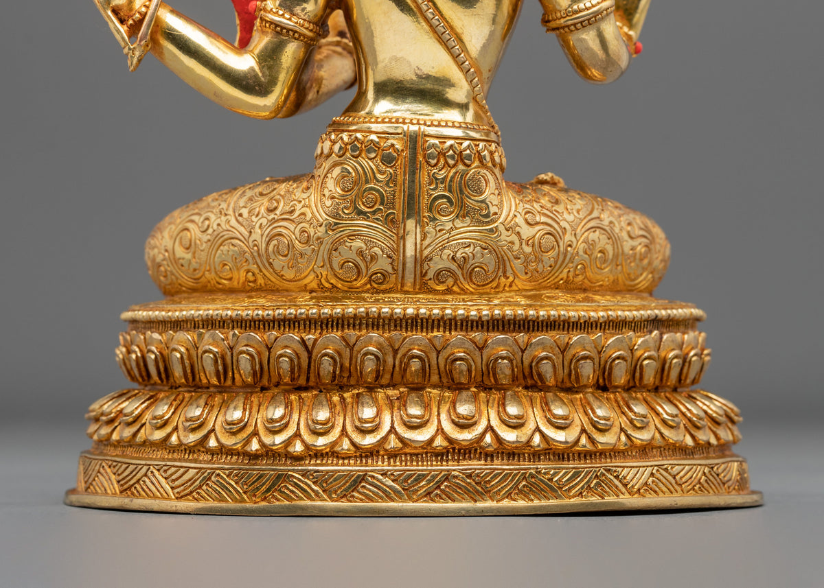 Radiant Maha Manjushri Mahayana Buddhist Figurine