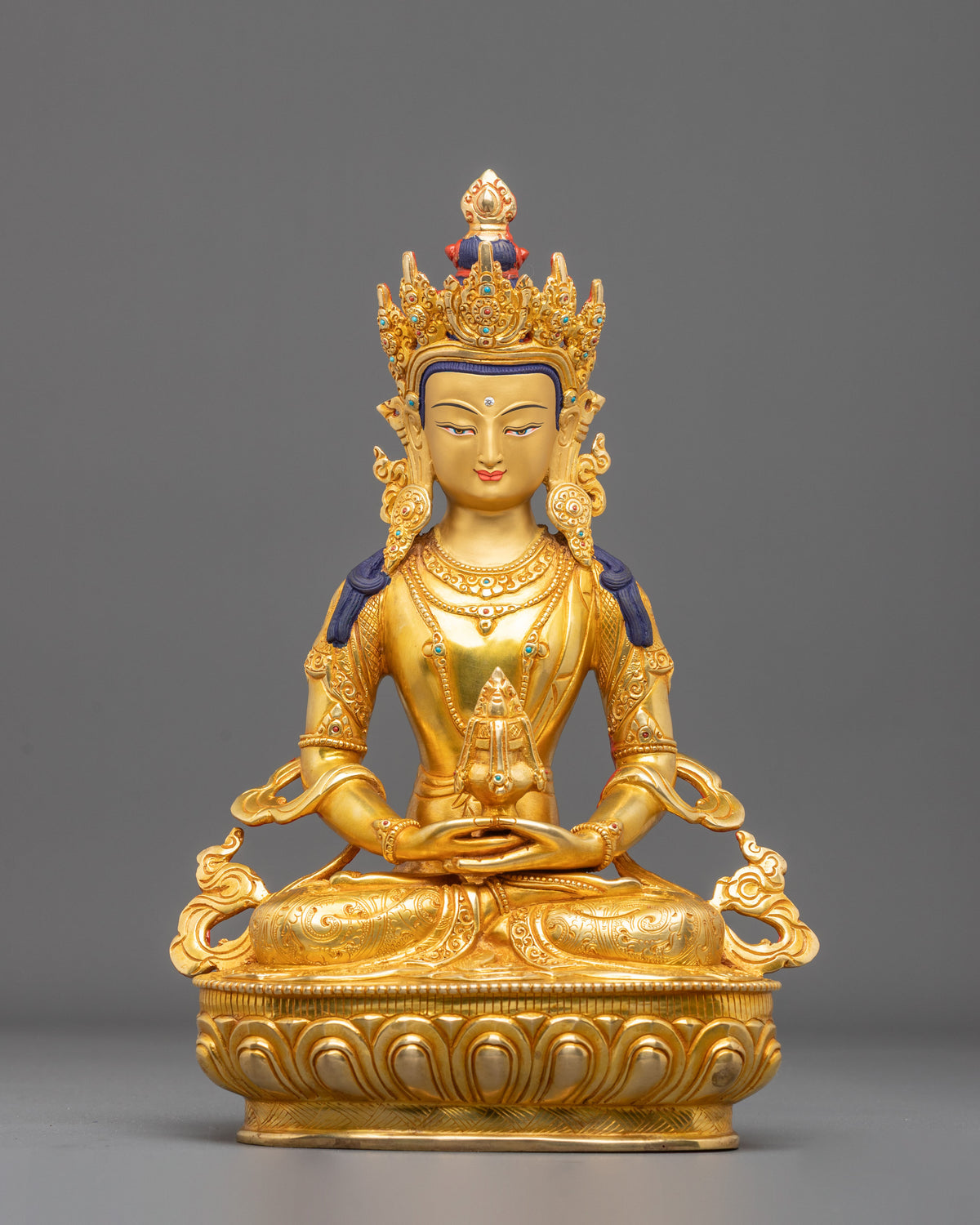 Hand Carved Amitayus Sacred Sculpture