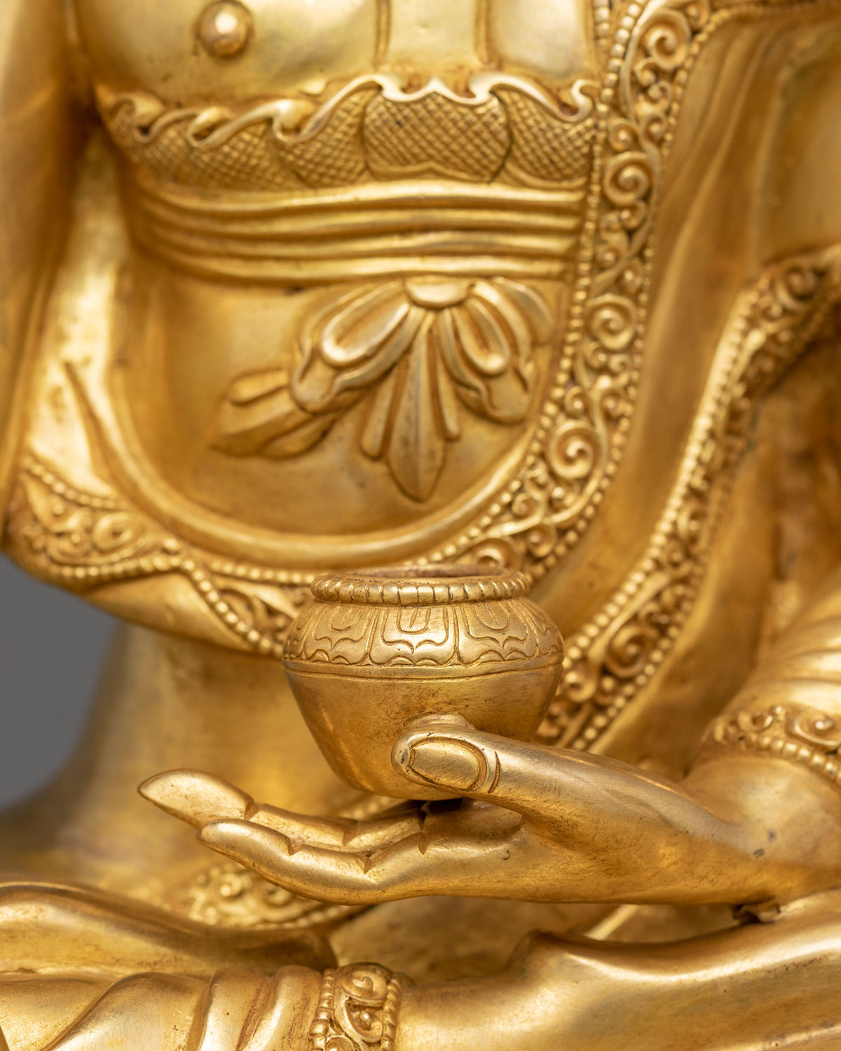 Majestic Shakyamuni Buddha with Disciples Altar Statue