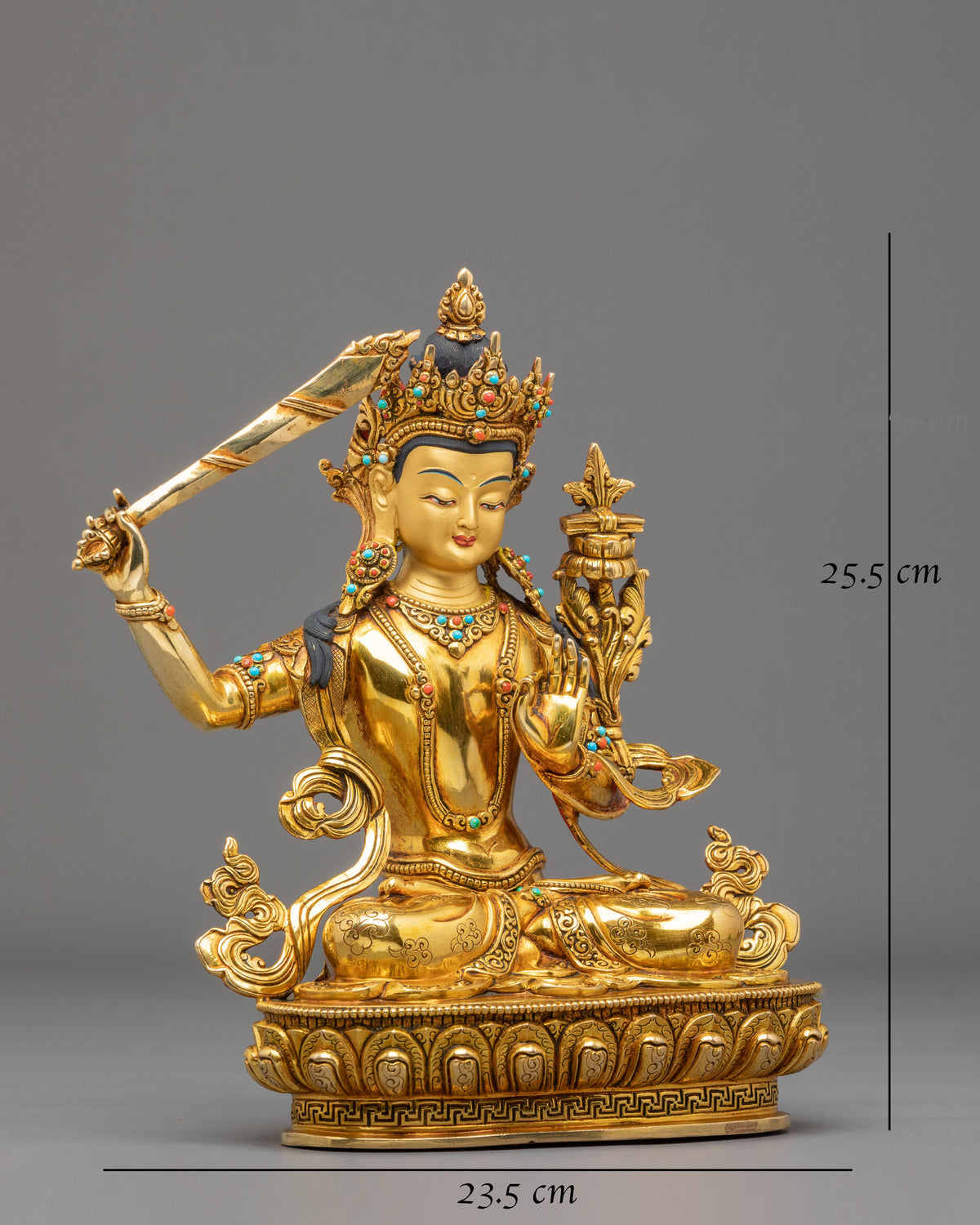Manjushri Wisdom Sword Buddhist Statue | Handcrafted Buddhist ArtWork