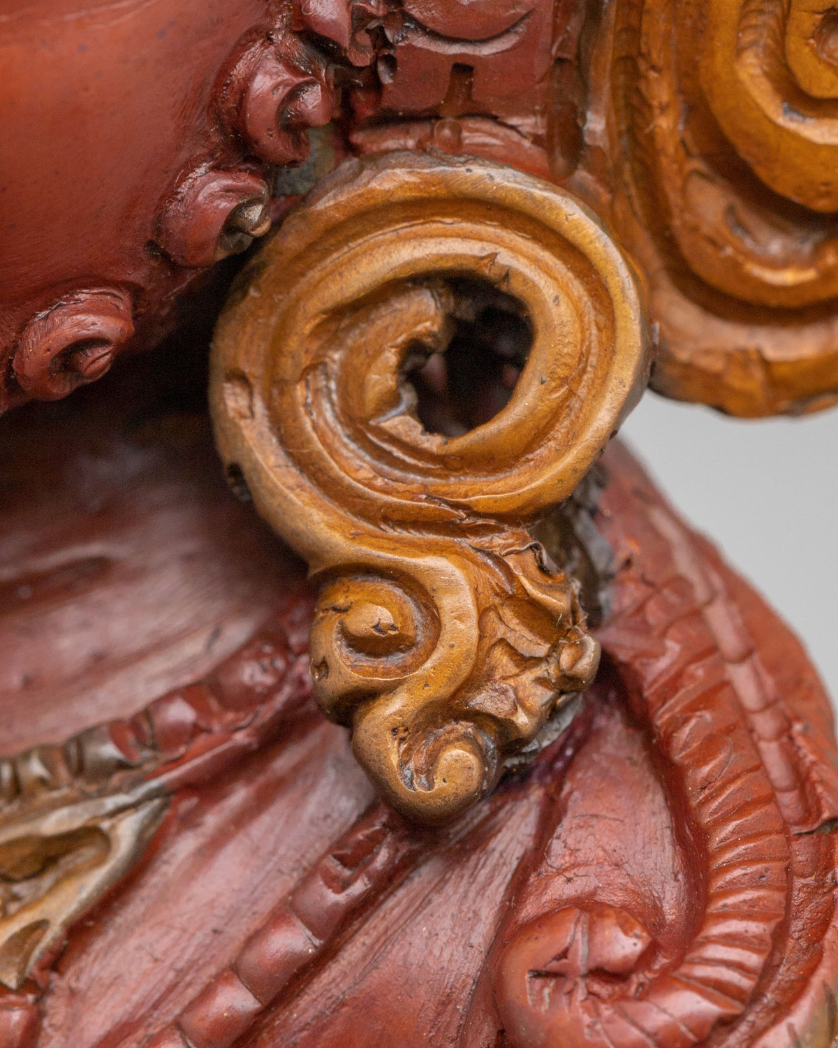 God Dzambhala Spiritual Statue in Oxidized Copper