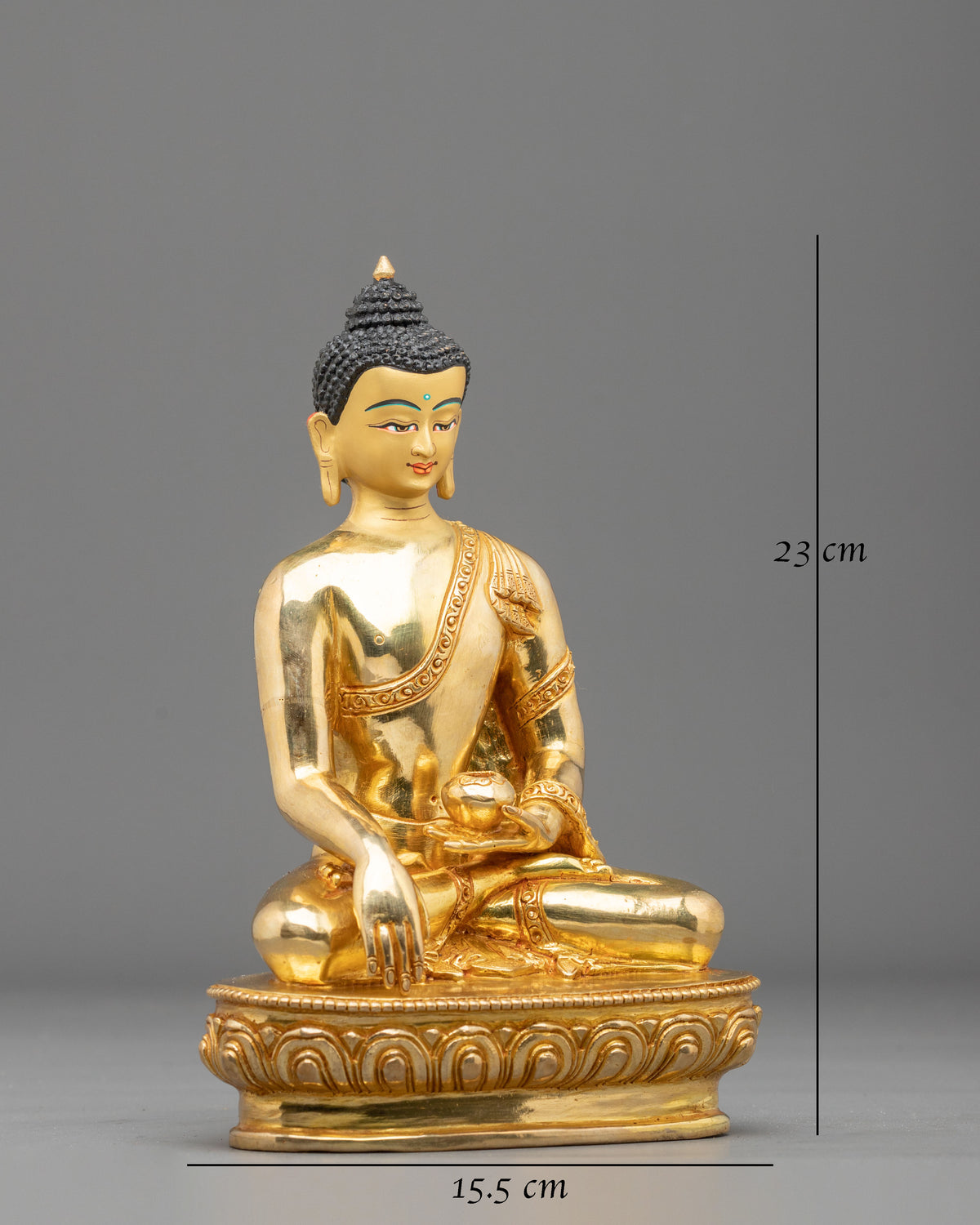 Shakyamuni Buddha Golden Sage Sculpture | Traditional Buddhist Artwork
