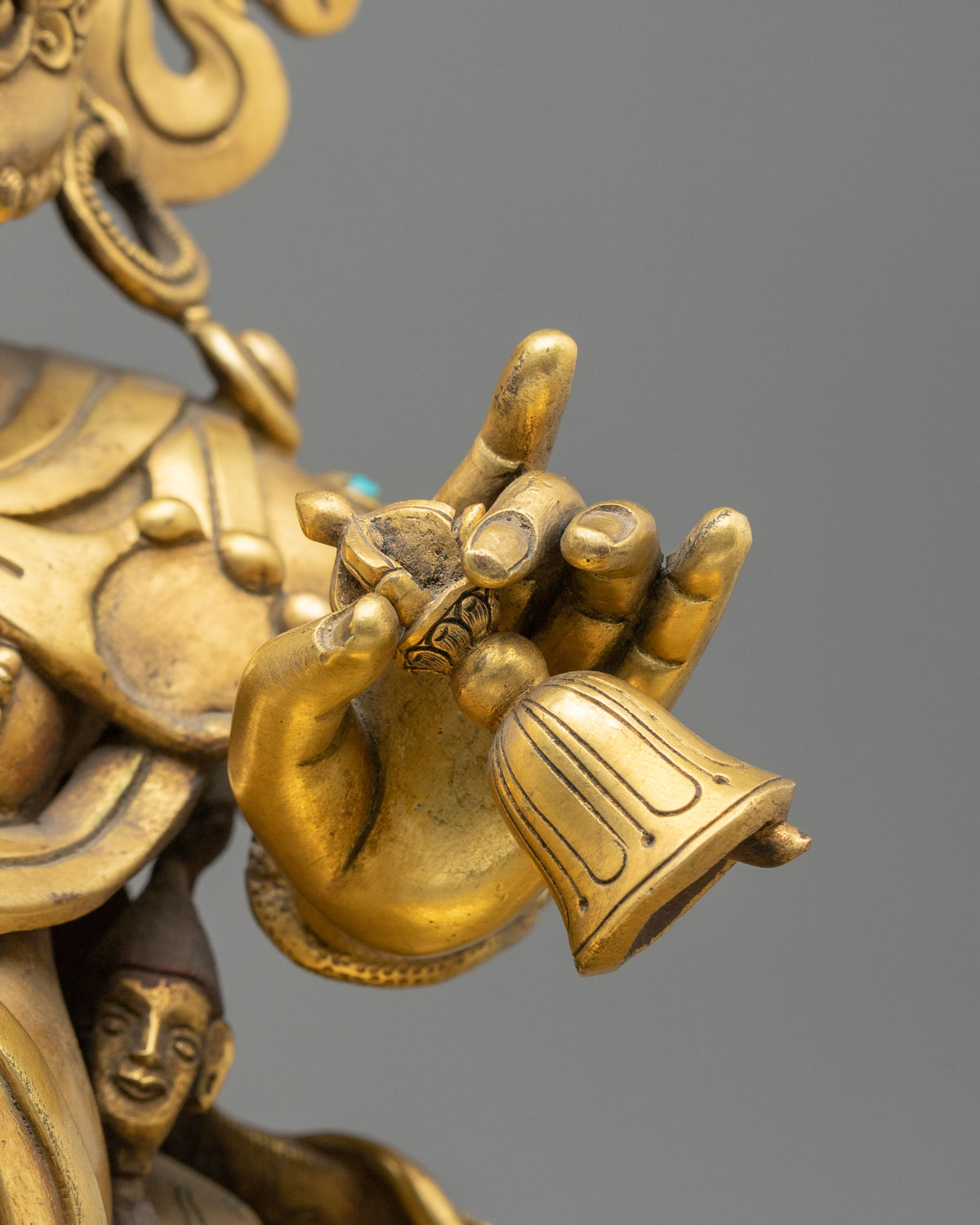 Vajrapani Bodhisattva | 24K Gold Gilded Copper
