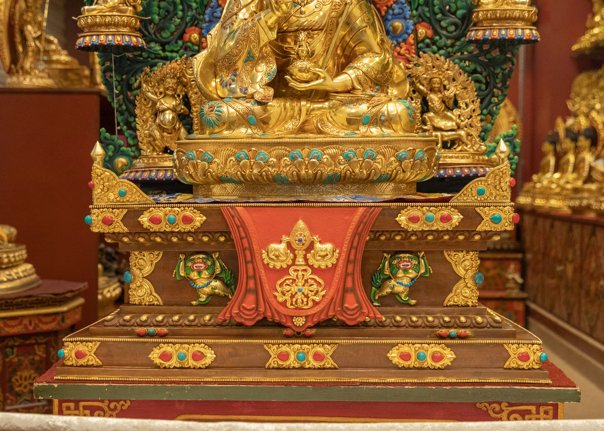 Guru Rinpoche with Eight Manifestation Statue Set