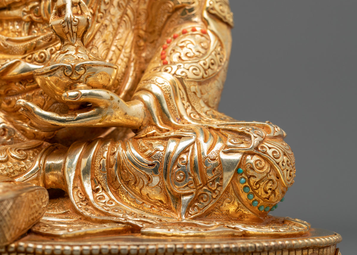 Guru Rinpoche Copper Statue | Lotus-Born Master of Vajrayana