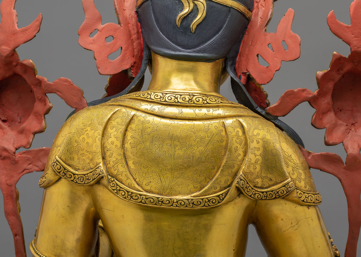Mother of Liberation Green Tara Artwork:  Buddhist Sacred Decor