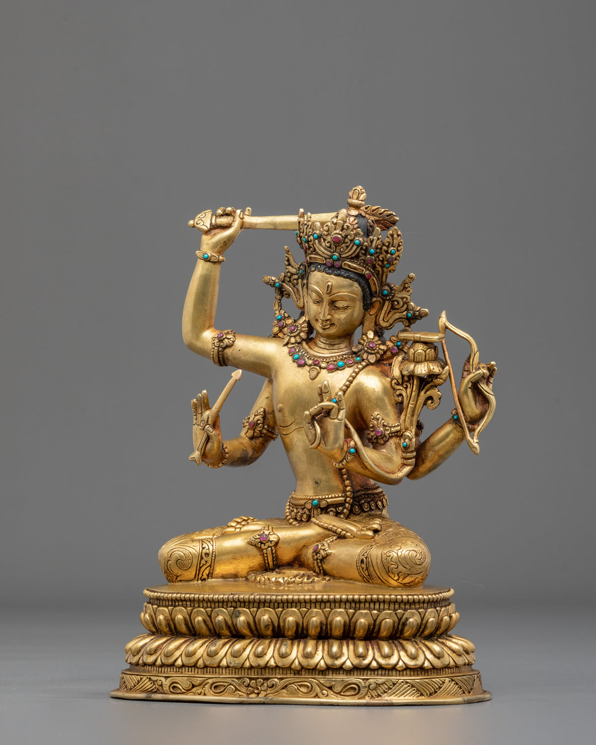 Maha Manjushri Traditional Sculpture | Traditional Buddhist Art