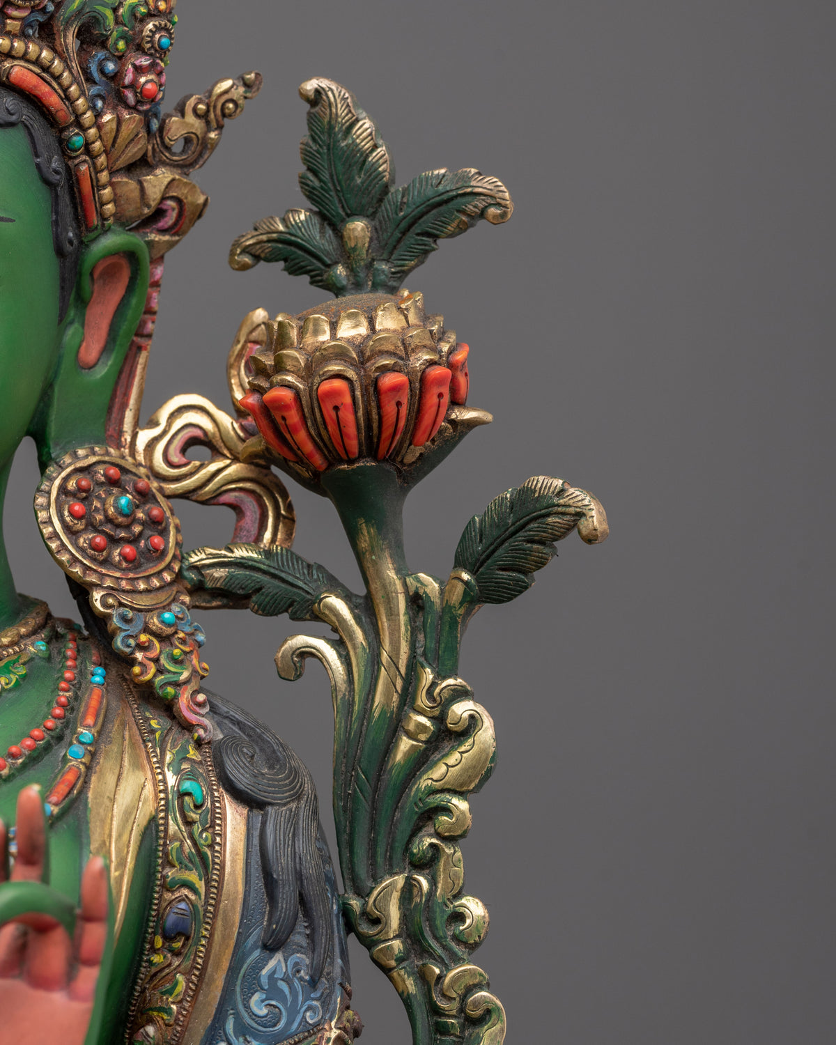 Green Tara Statue | Essence of Swift Compassion