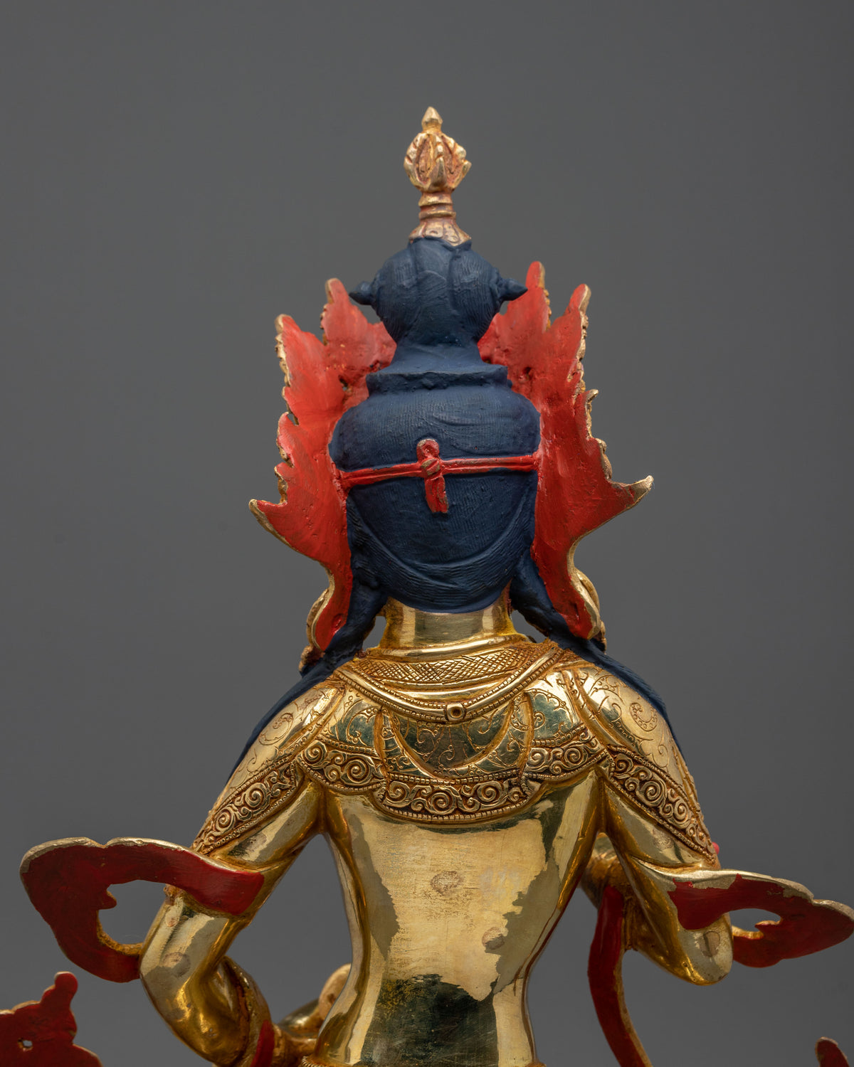 Vajrasattva Vajra Purification Statue - 24K Gold Gilded