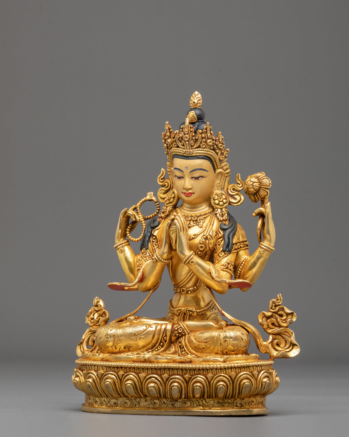 Chenrezig Buddhist Altar Statue | Bodhisattva of Great Compassion and Mercy