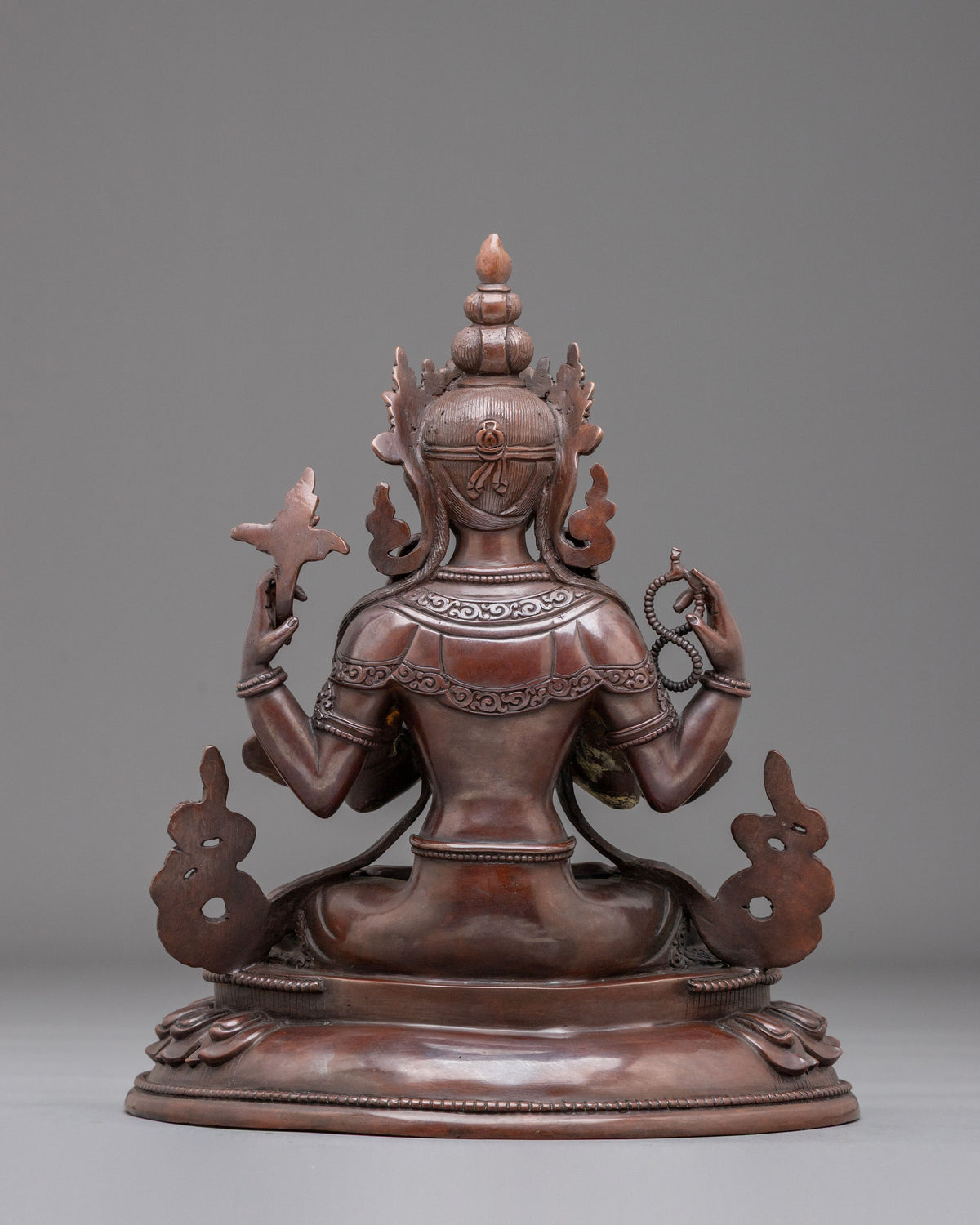 Chenrezig Oxidized Figurine for Altar | Bodhisattva of Boundless Compassion