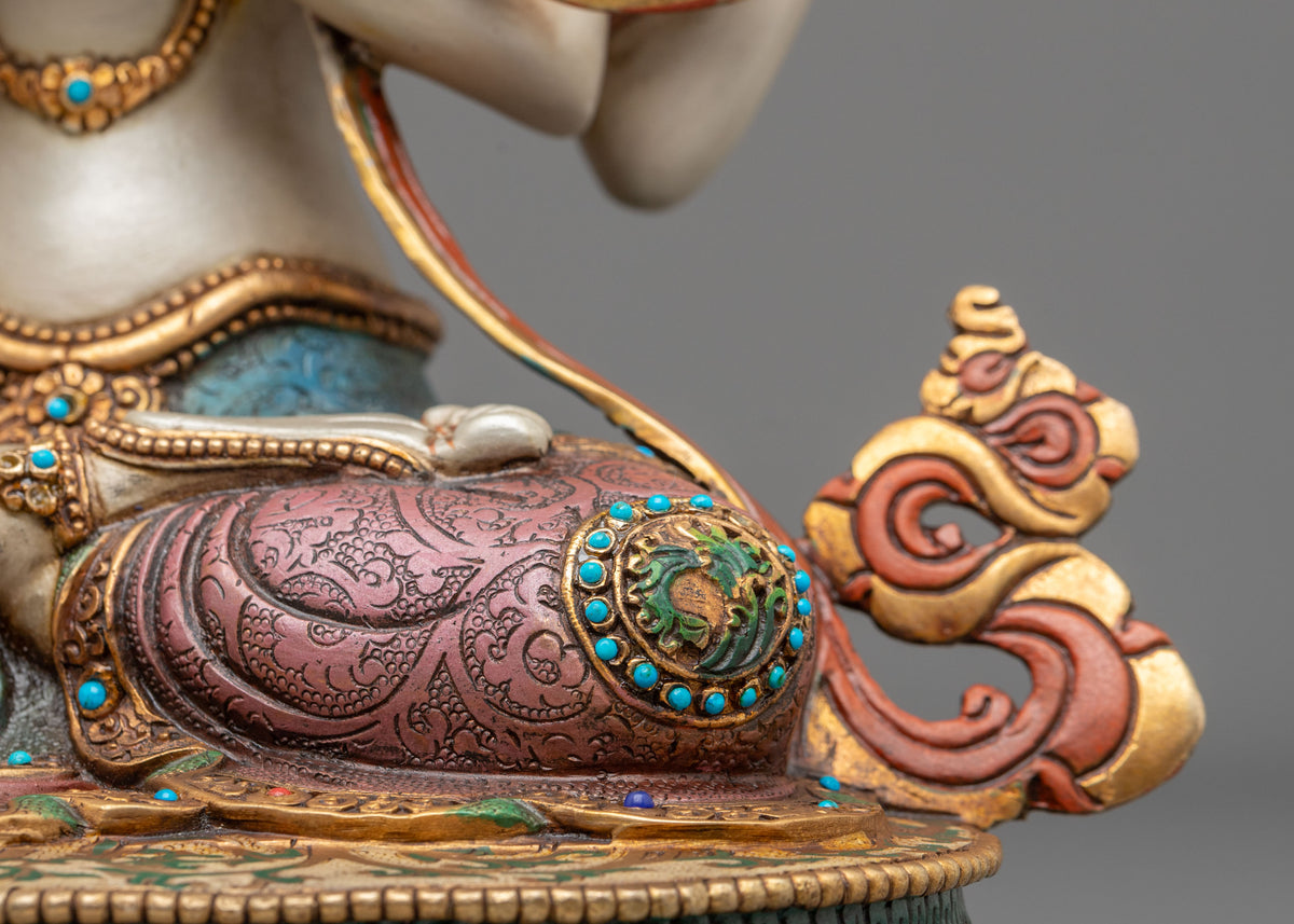 Four Armed Chenrezig Traditional Sculpture: Bodhisattva of Great Compassion