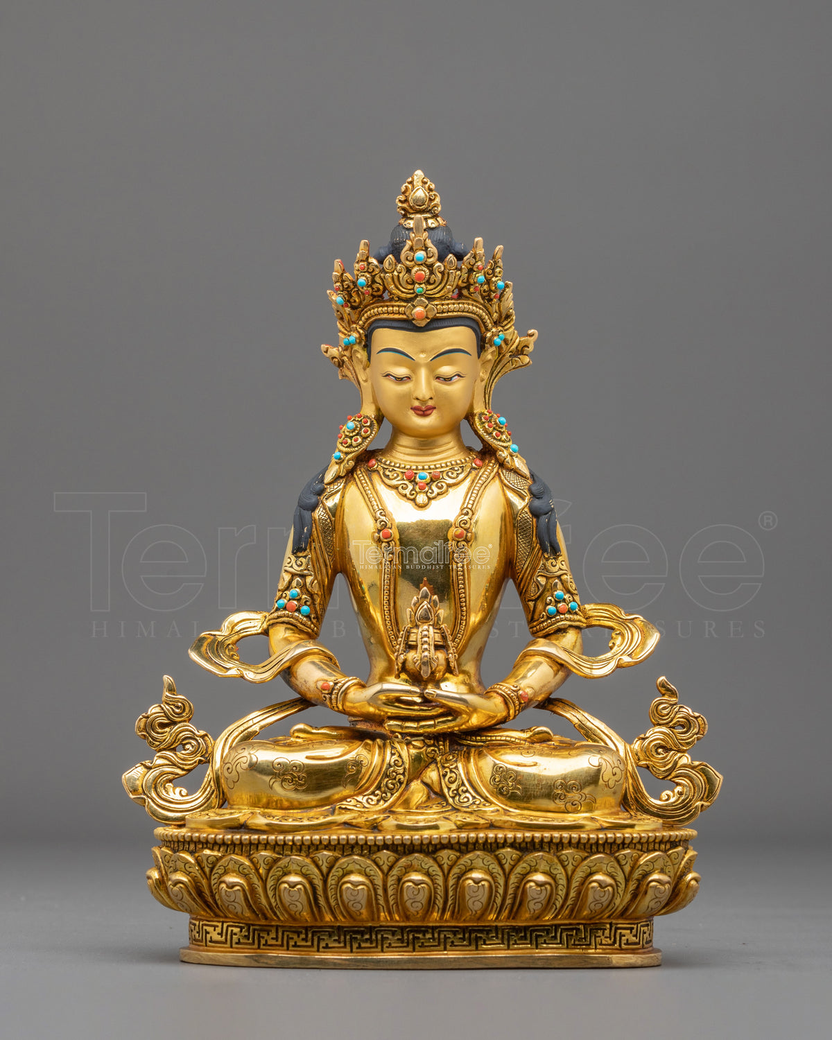 Amitayus Longevity Buddhist Sculpture | Buddha of Infinite Life and Blessings