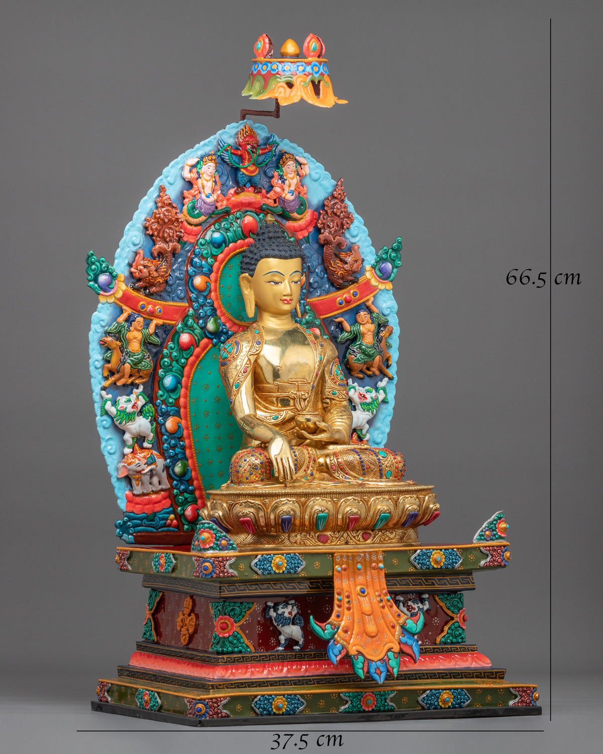 Shakyamuni Buddha with Throne