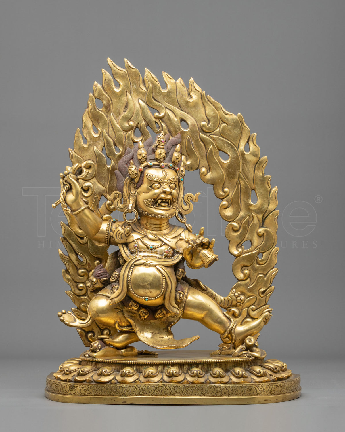 Vajrapani Bodhisattva | 24K Gold Gilded Copper