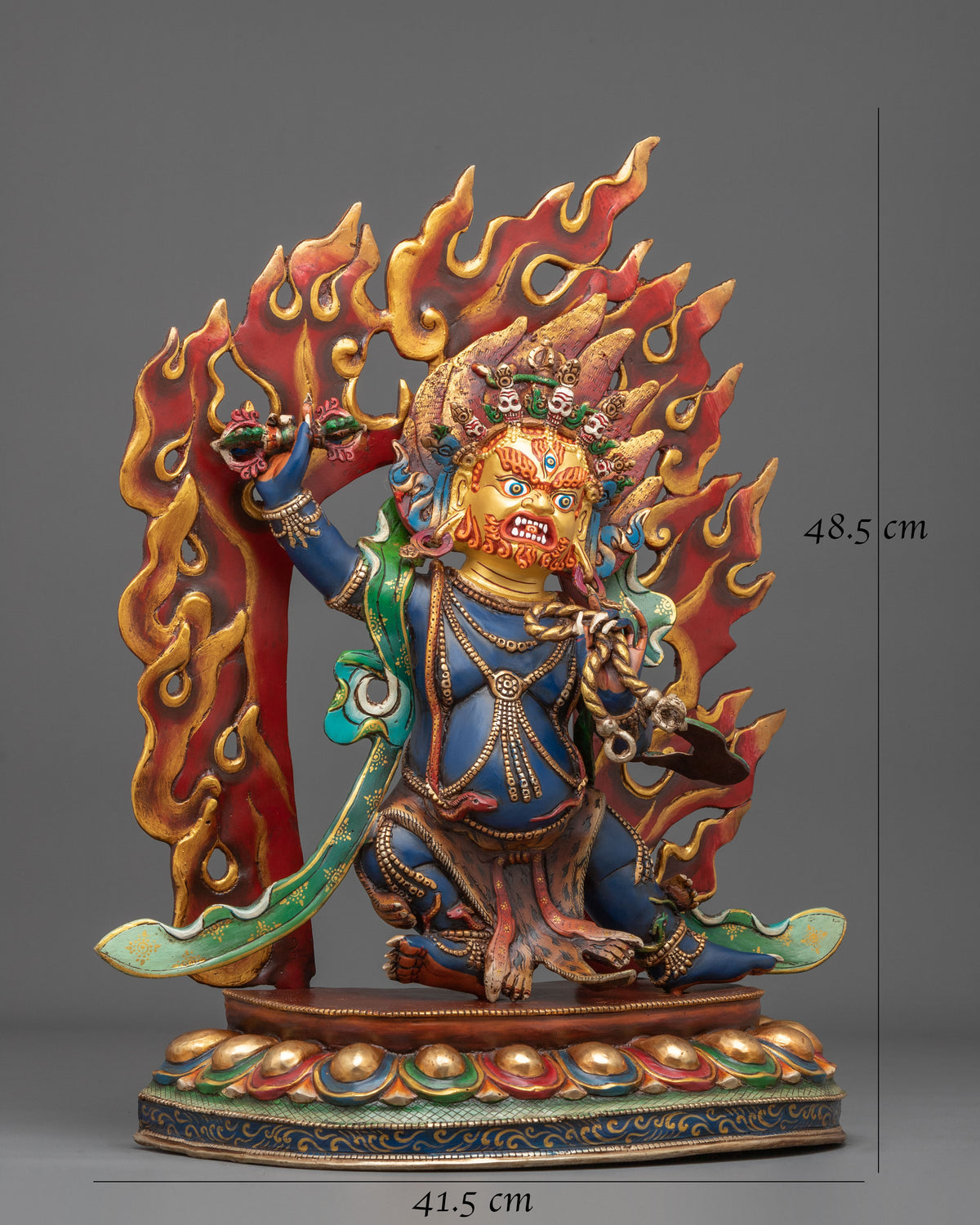 Vajrapani Buddhist Shrine Sculpture | Handmade Himalayan Sacred Art