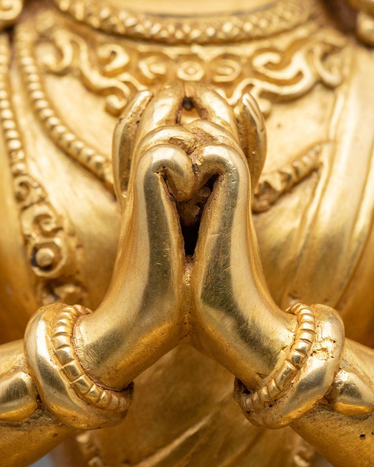 Handcrafted Chundi Statue | 24K Gold Gilded Goddess Figurine
