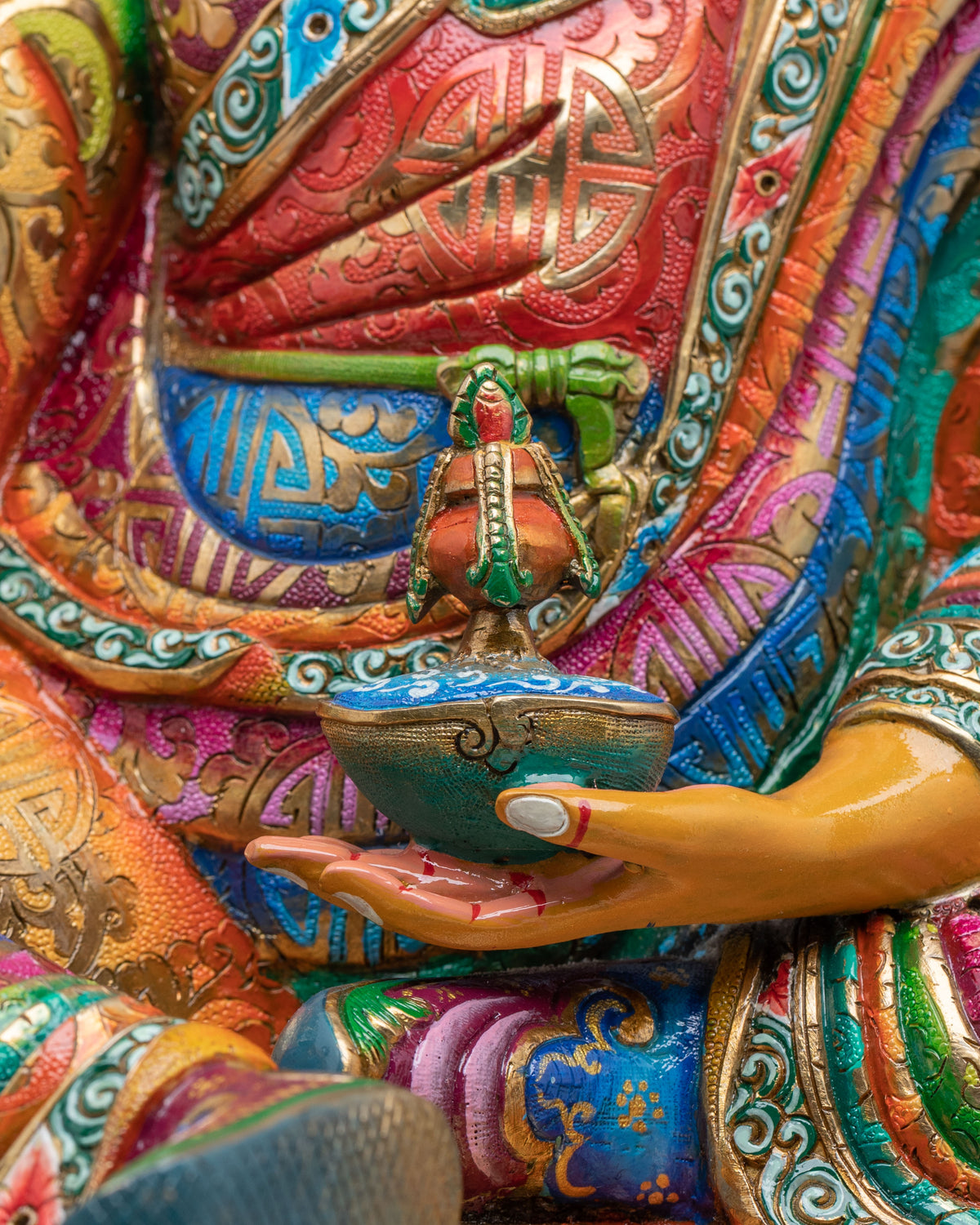 Guru Rinpochhe Sacred Meditation Sculpture | Lotus-Born Master of Vajrayana Buddhism