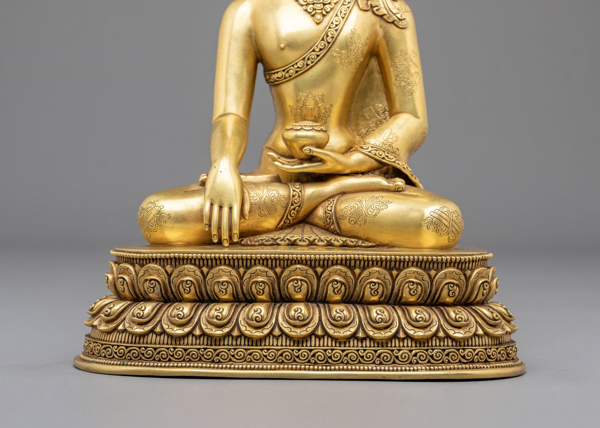 Three Buddhas Harmony of Wisdom Statue Set | Sacred Buddhist Art