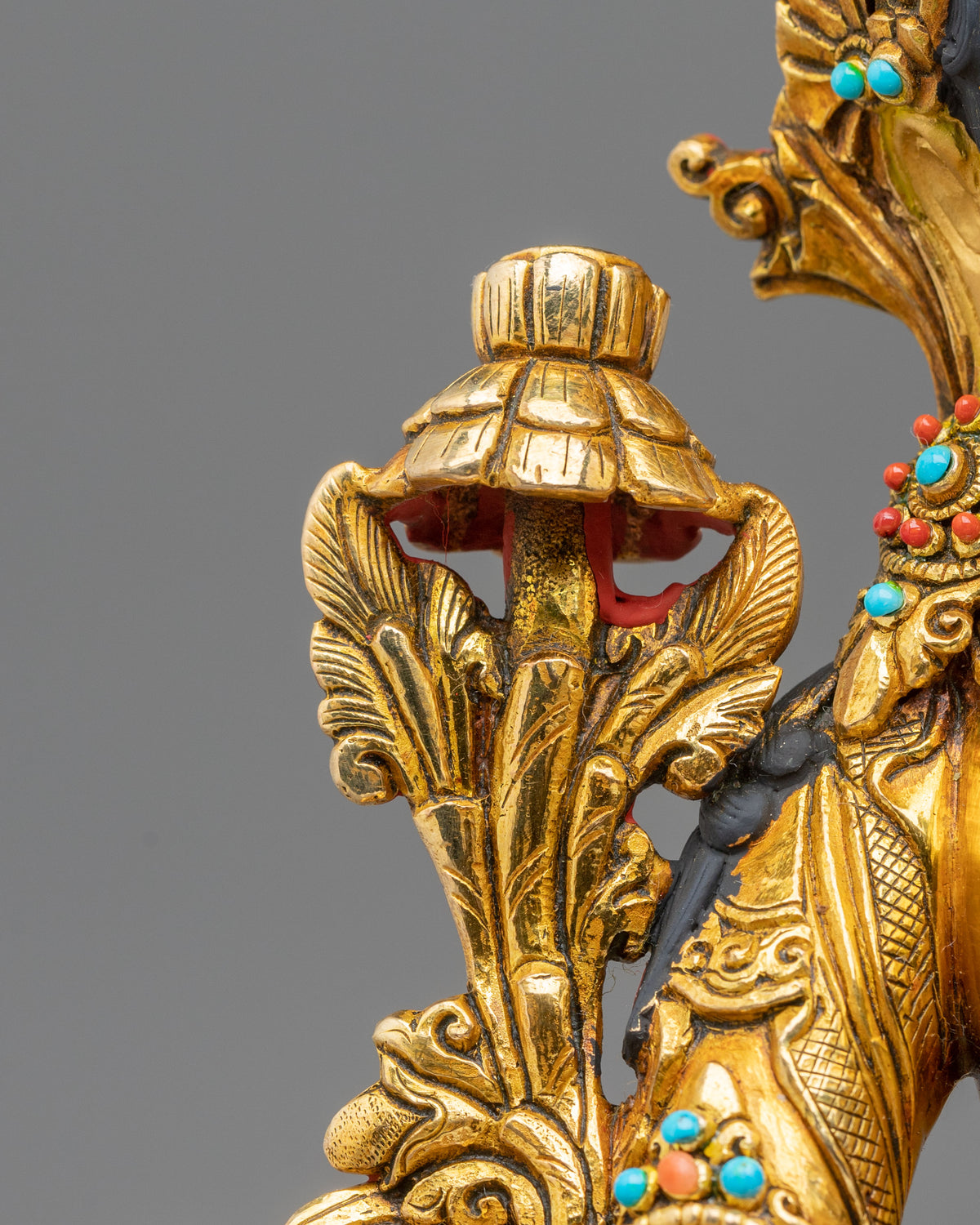 Green Tara 24K Gold Glided Statue for Meditation and Blessings