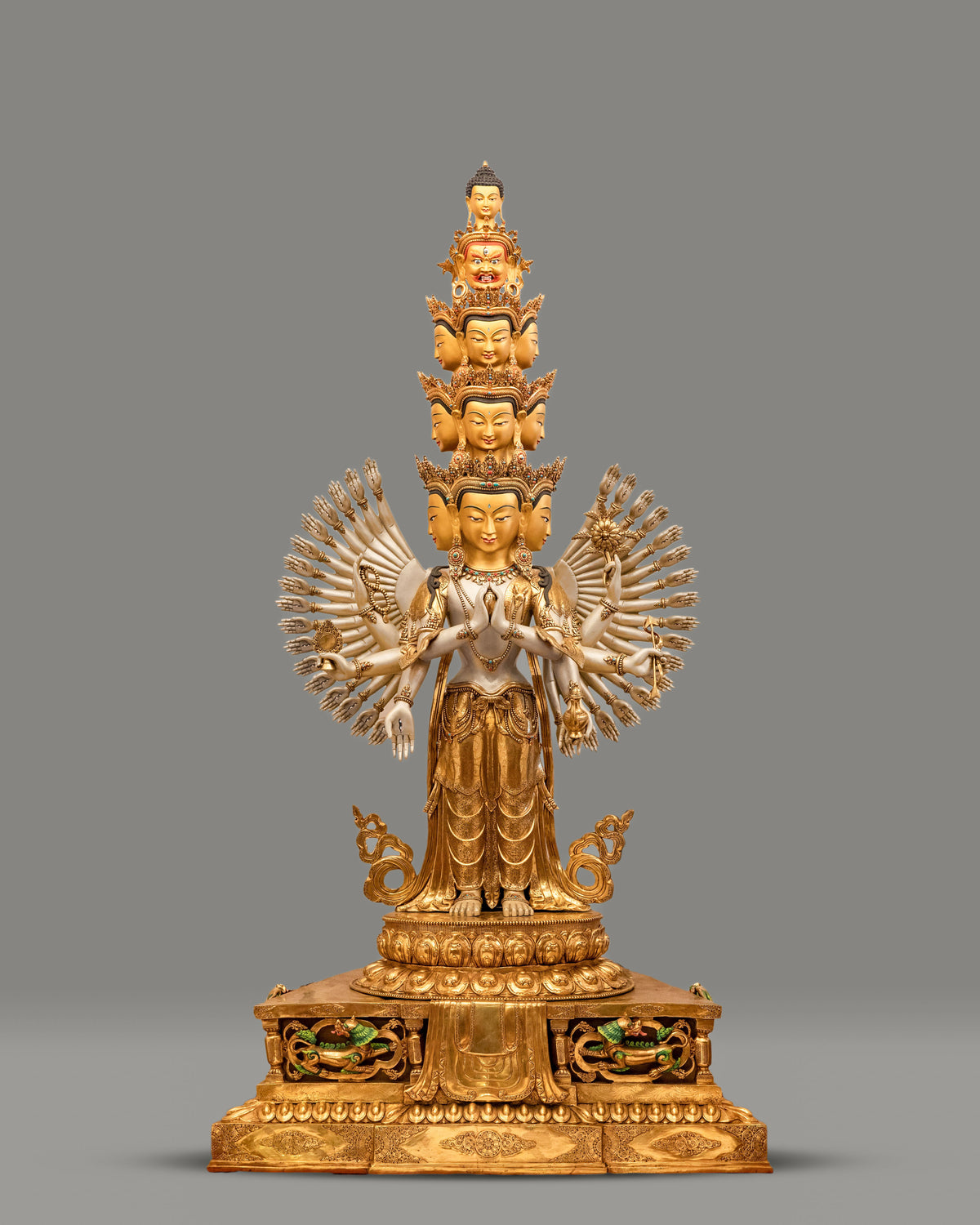 1000 Armed Chenrezig Bodhisattva Statue |  Himalayan Buddhist Altar Art
