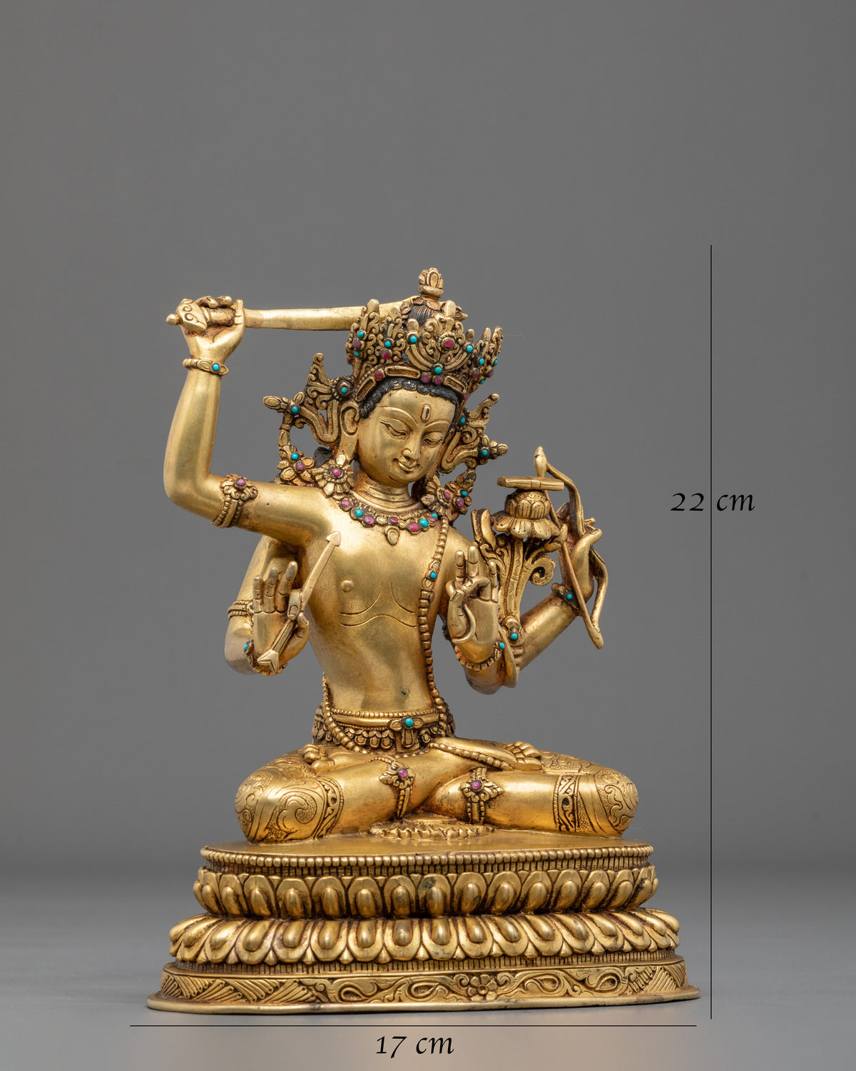 Maha Manjushri Traditional Sculpture | Traditional Buddhist Art