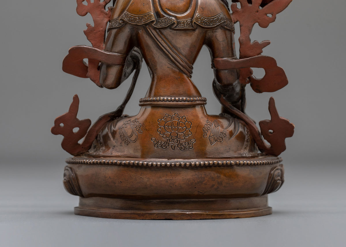White Tara Vajrayana Statue | Oxidized Buddhist Sculpture