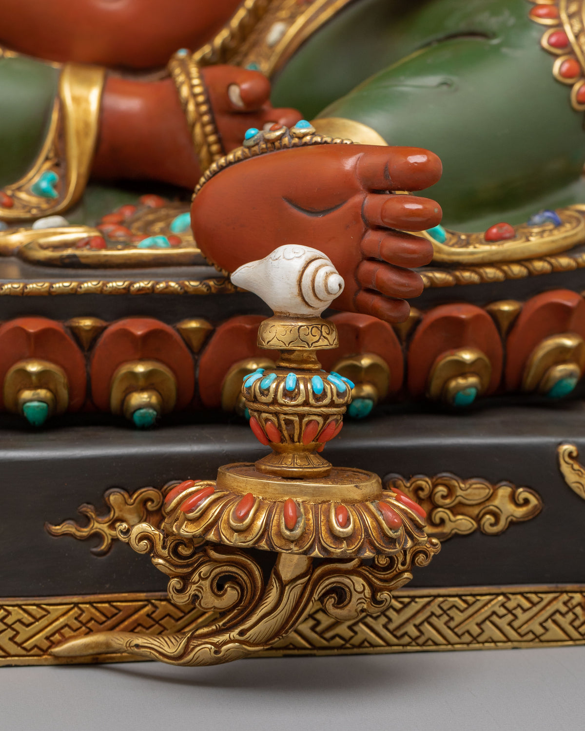 Handmade Copper Statue of Jambhala | Deity of Wealth and Generosity