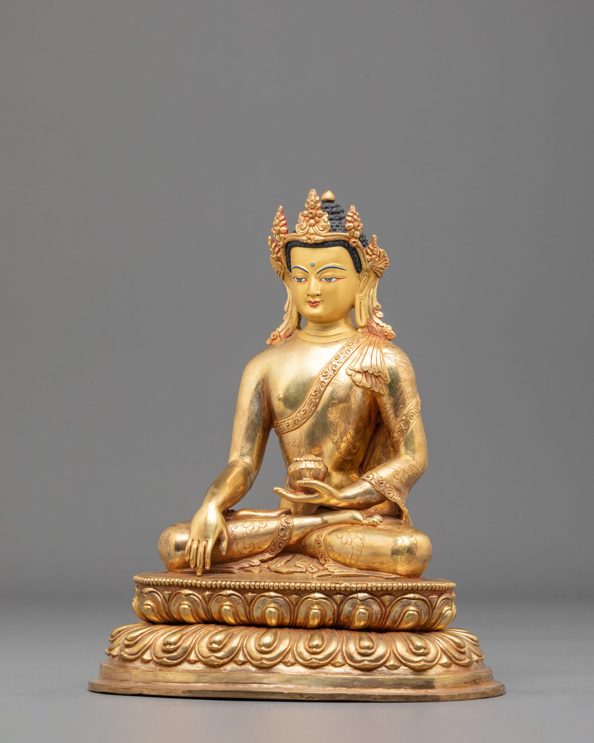 Crown Shakyamuni Buddha Statue | Form of Enlightenment