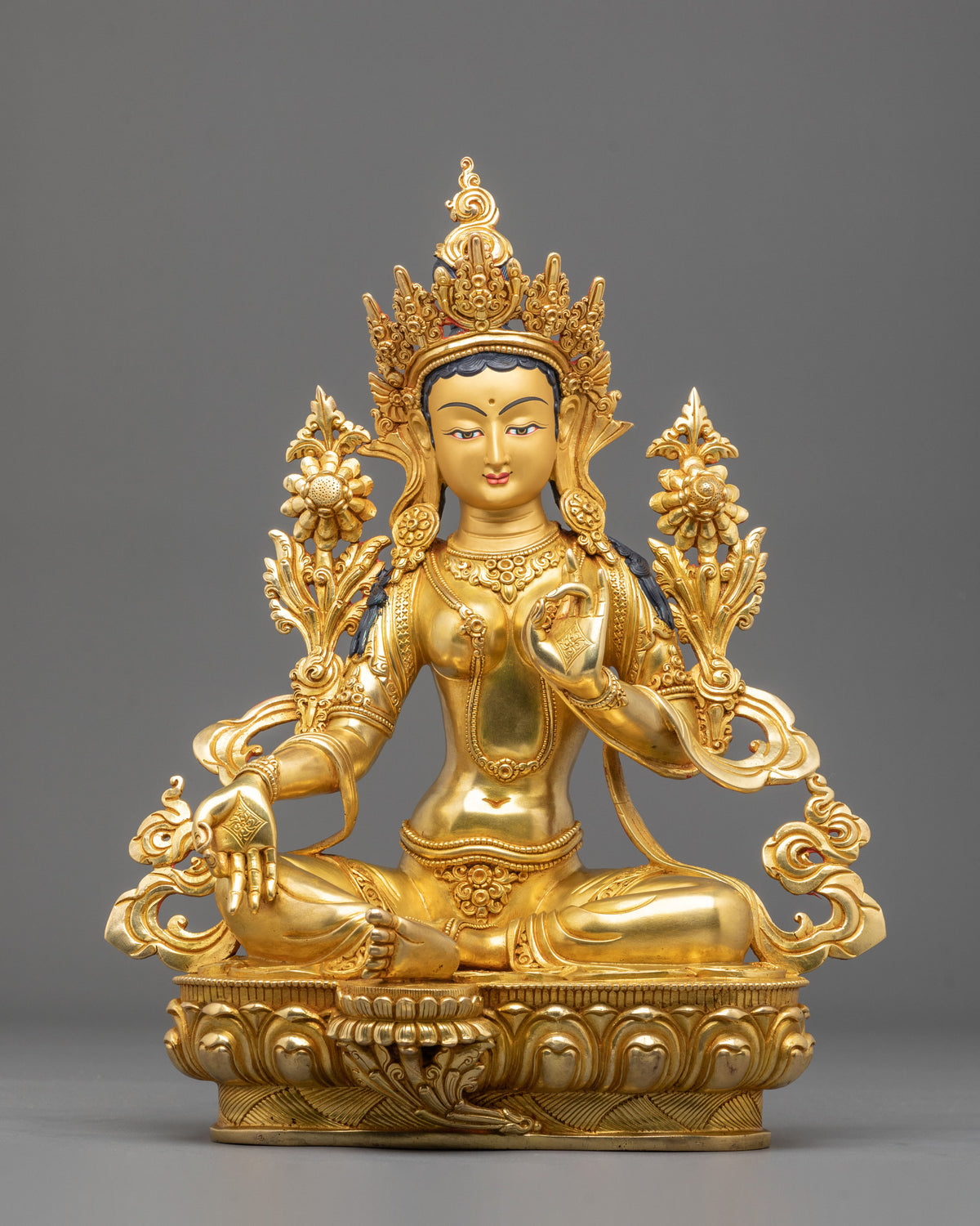 Green Tara Statue: Goddess of Compassion