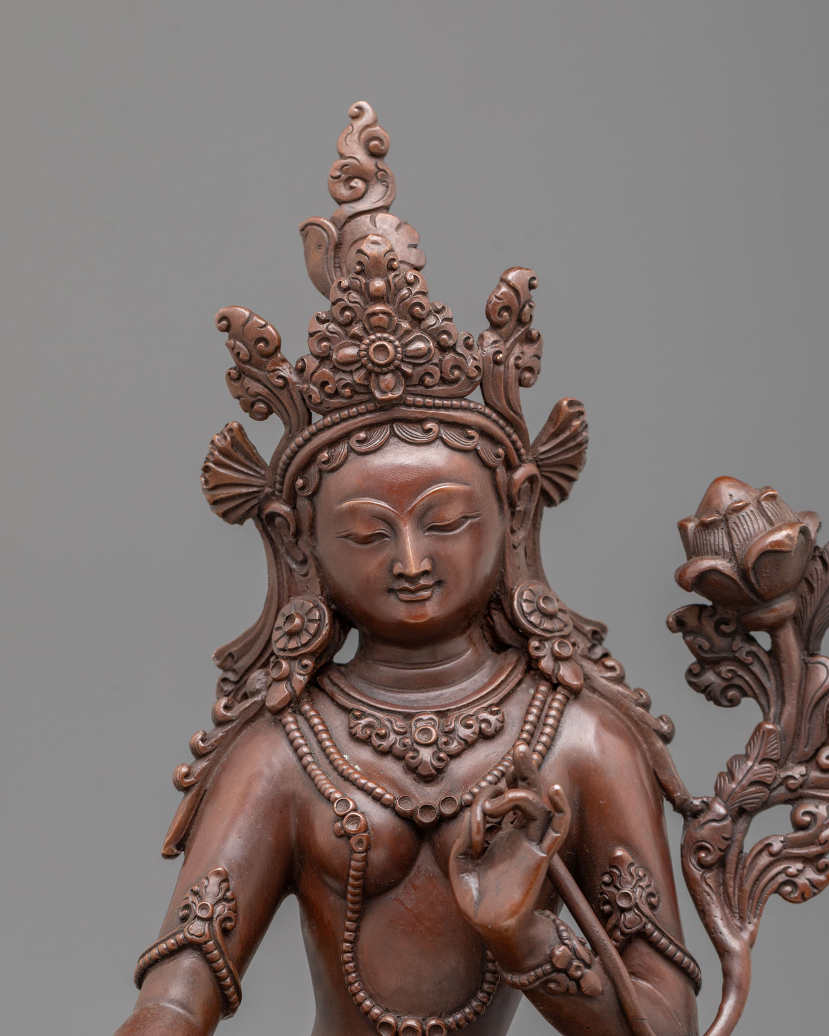 Green Tara Eight Fears Protector Statue | Sacred Buddhist Deity of Compassion