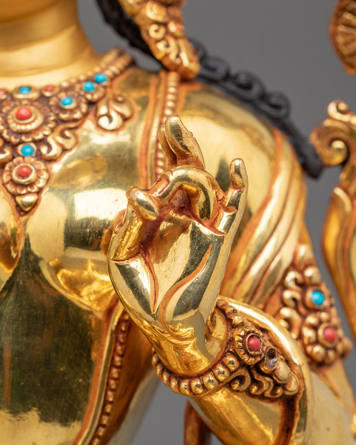 Green Tara Statue | Himalayan Buddhist Elegance