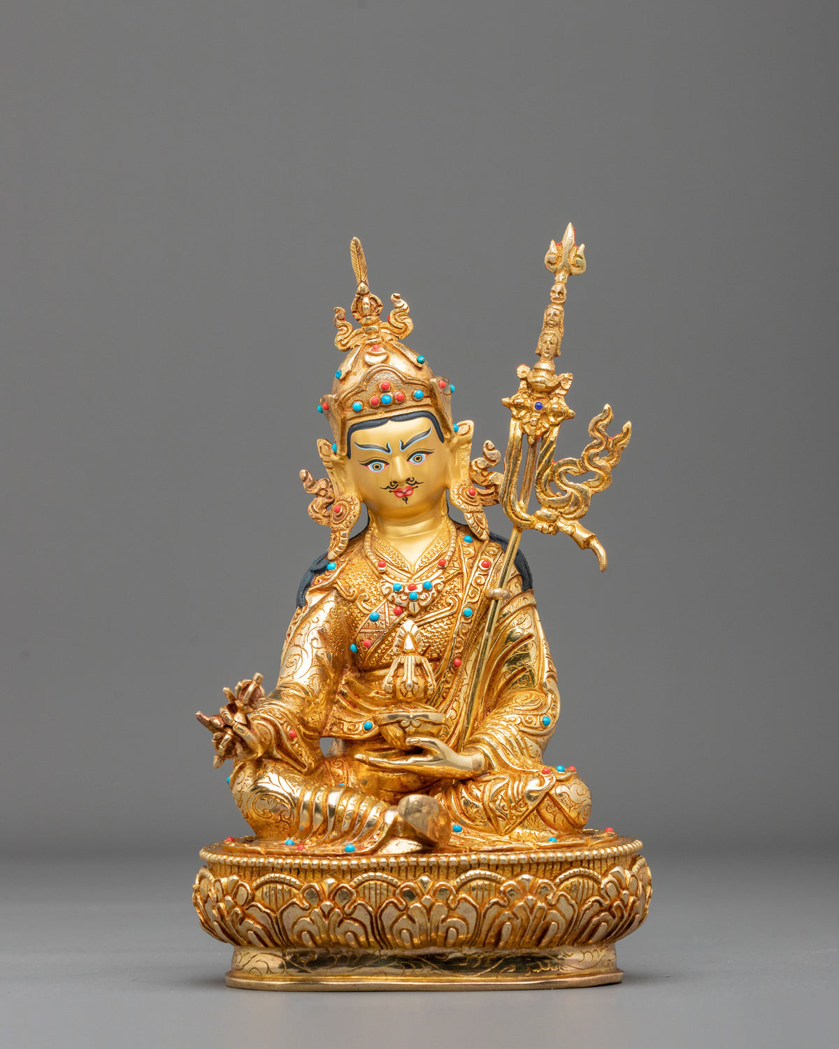 Handmade Guru Rinpoche Himalayan Sculpture