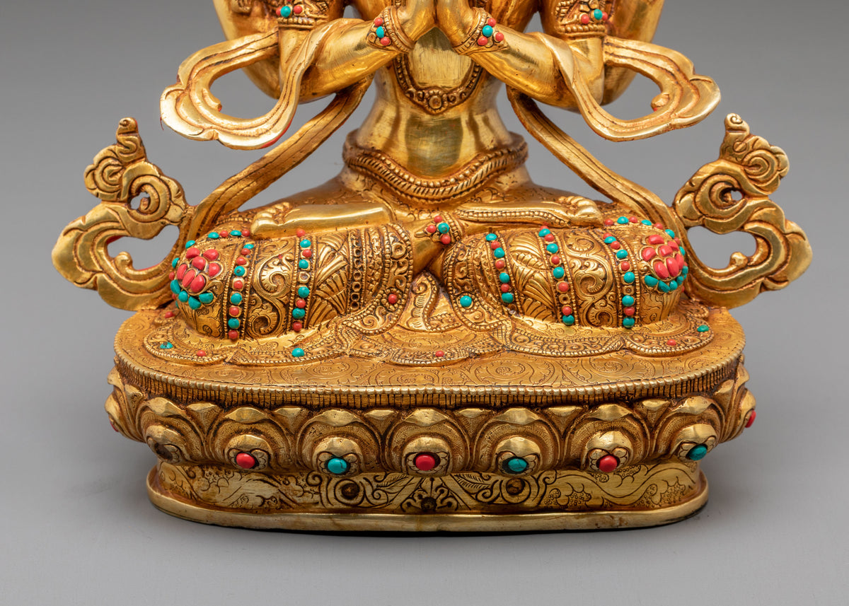 Chenrezig Embodiment of Compassion Statue | Buddhist Home Decoration
