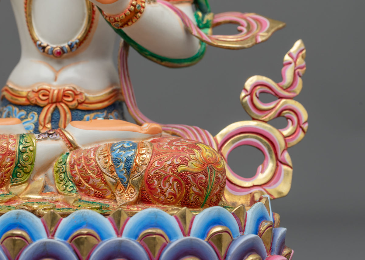 White Tara Statue | Compassionate Protector of Long Life and Healing