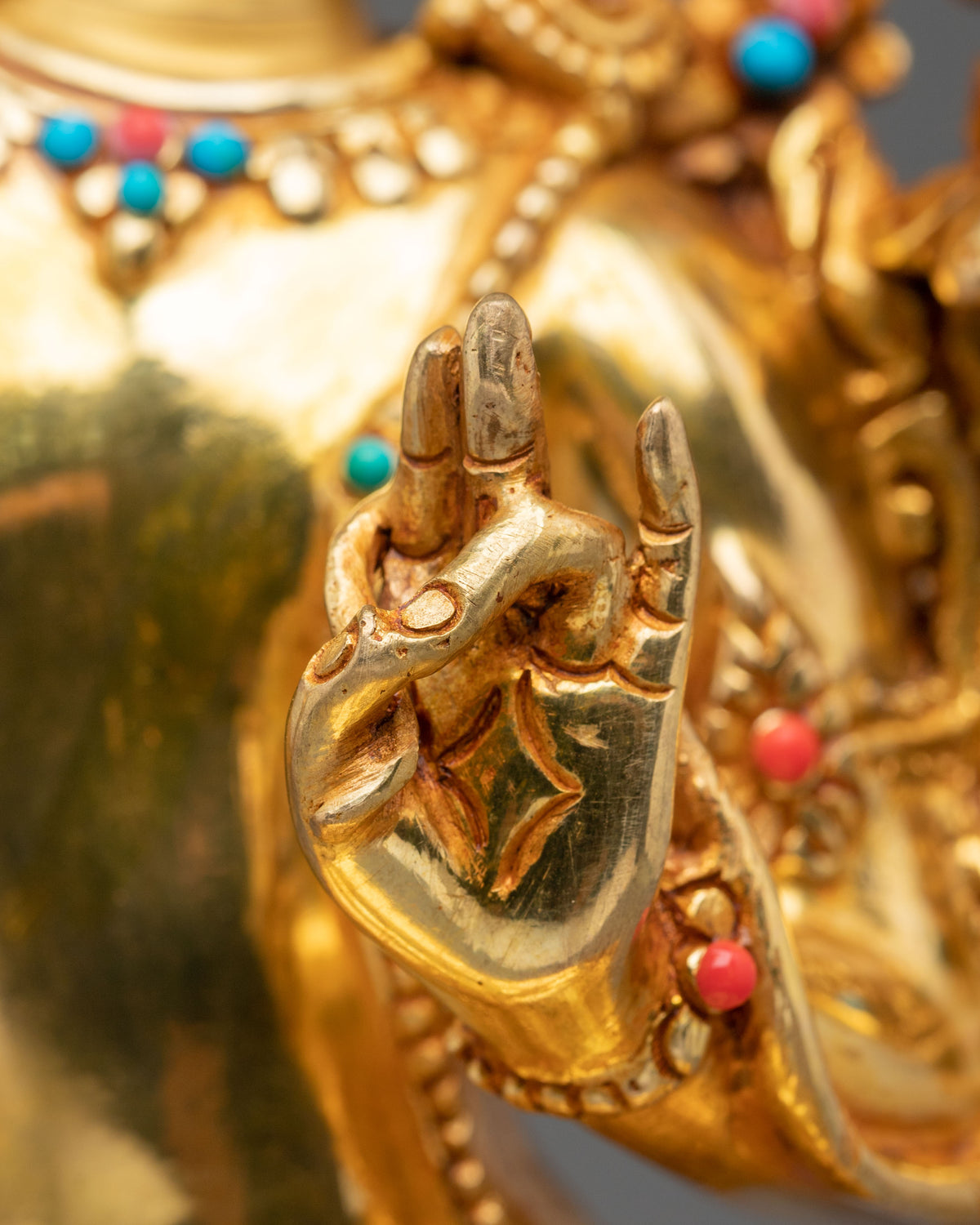Radiant Maha Manjushri Mahayana Buddhist Figurine
