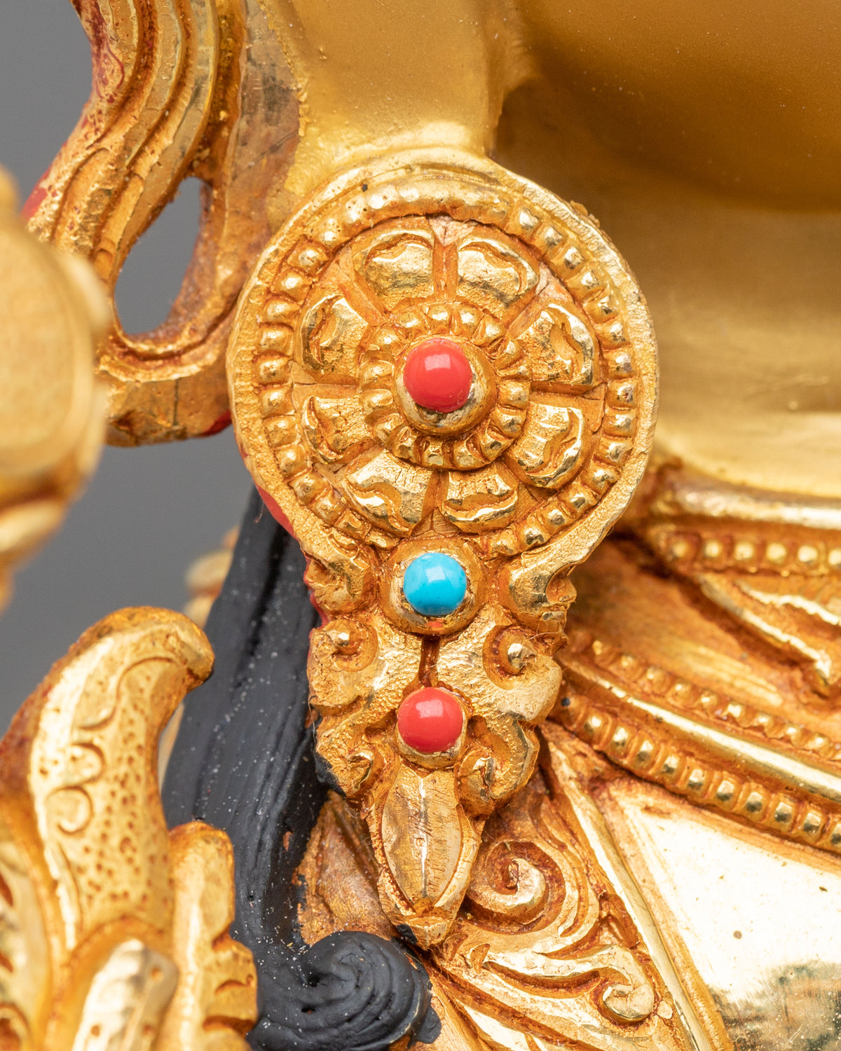 Green Tara Fire Gold Coated Statue | Made in Nepal