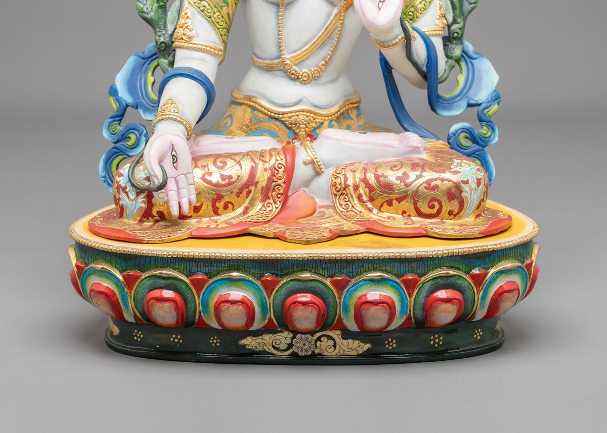 White Tara Sculpture | Compassion and Longevity