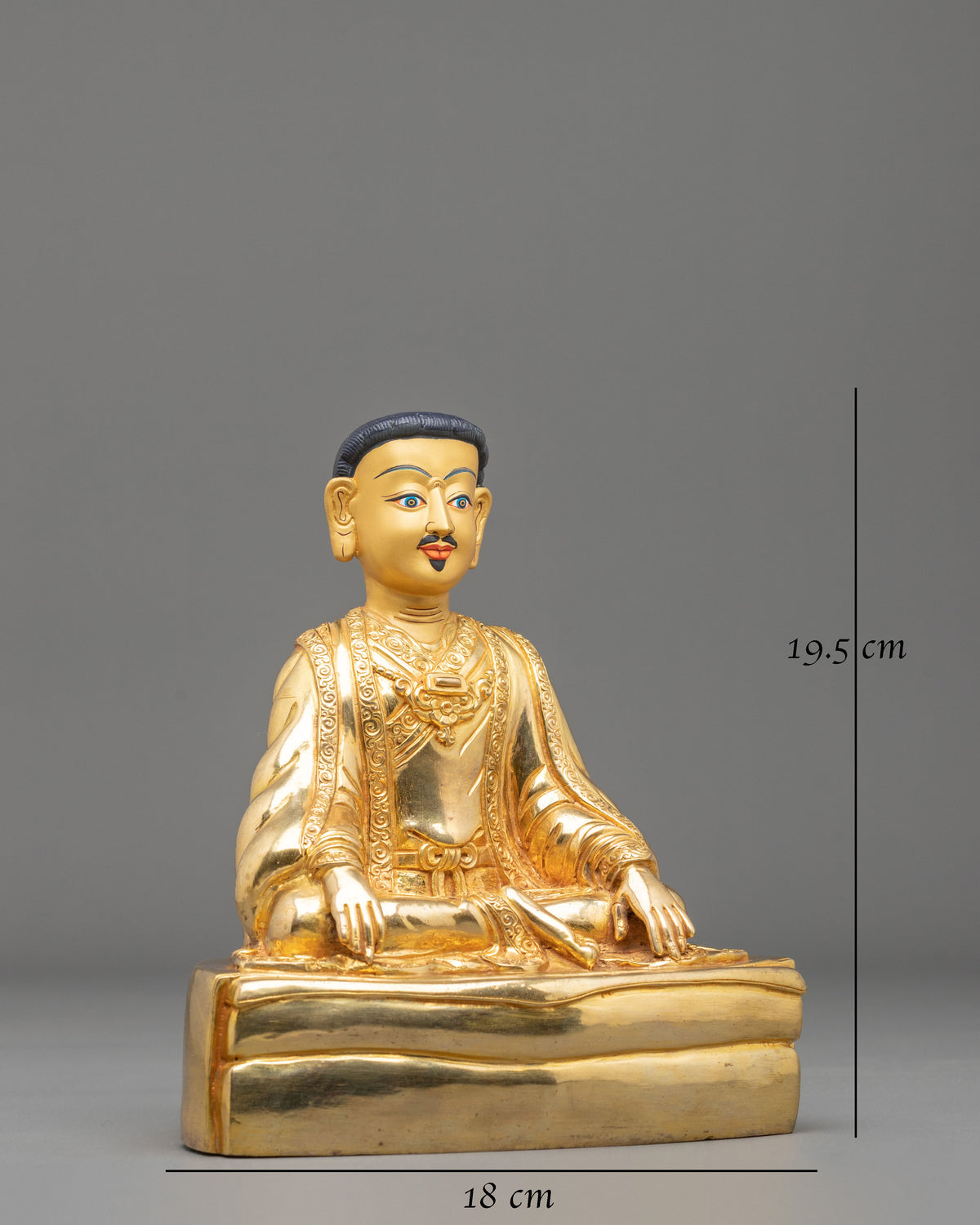 Marpha Kagyu Lineage Master Statue | Tibetan Buddhist Artwork