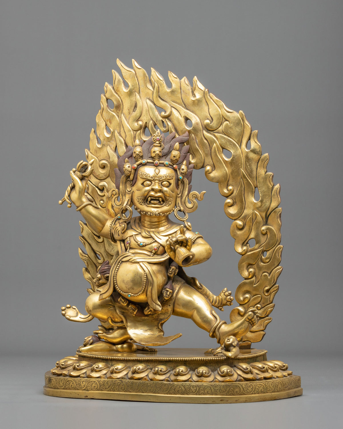 Vajrapani Bodhisattva | 24K Gold Gilded Copper