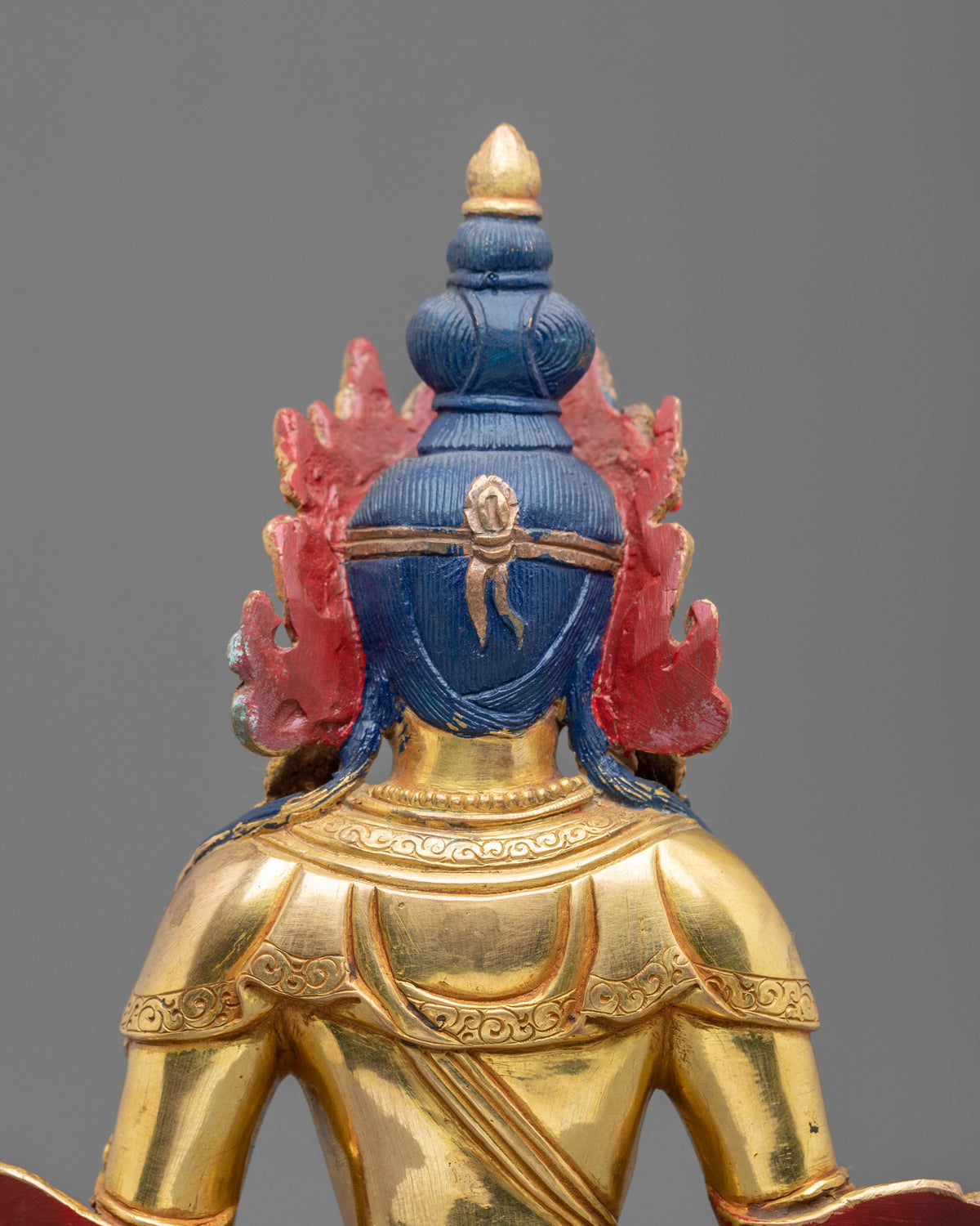 24k Gold Coated Amitayus Sculpture | Buddha of Longevity