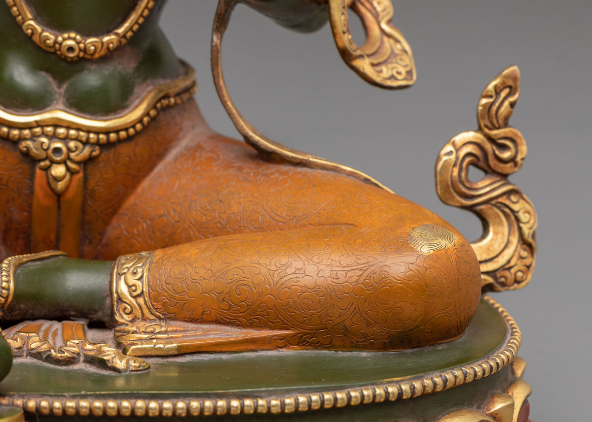 Green Tara Statue | Tibetan Compassionate Guardian