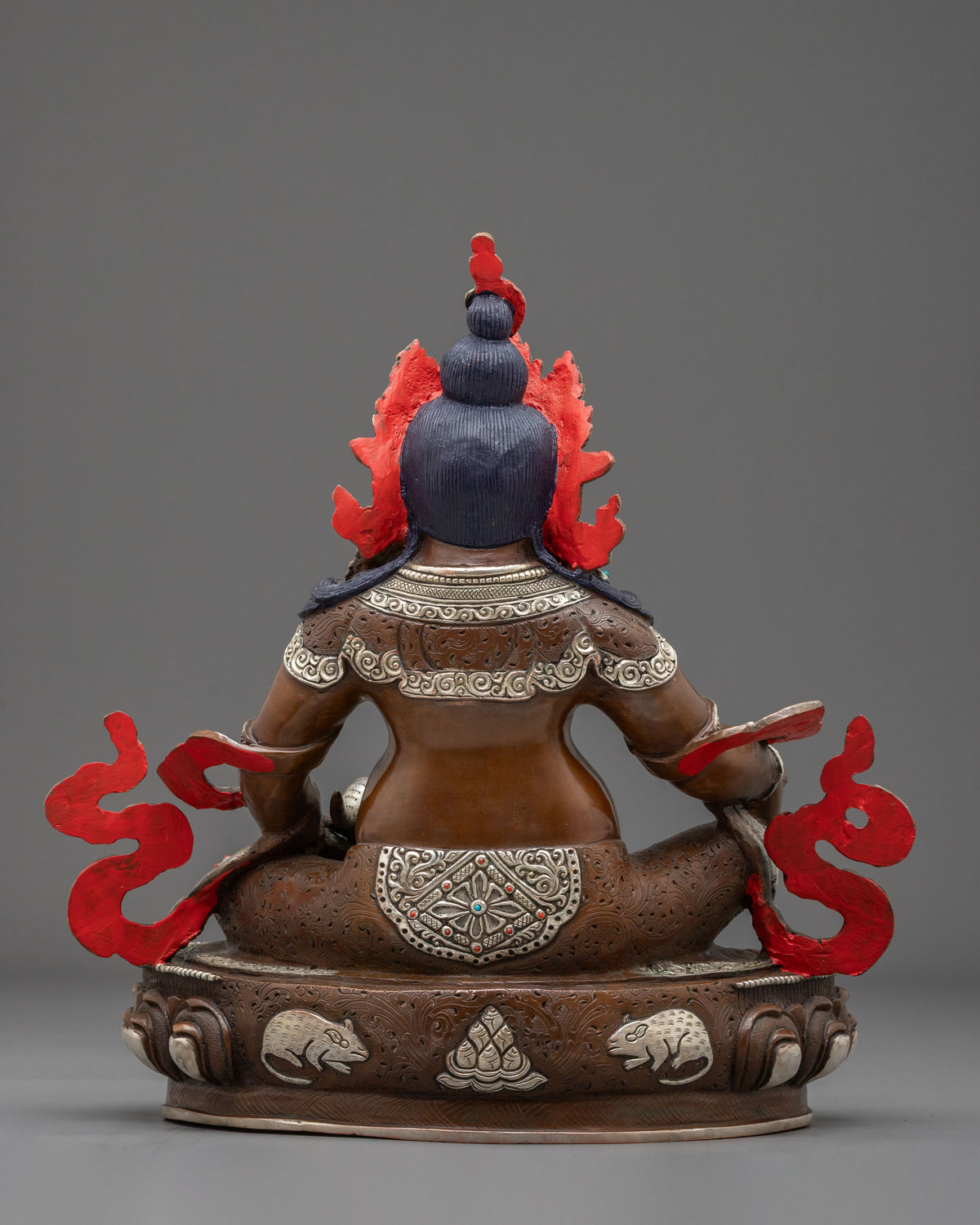 Dzambhala Tibetan Buddhist Sculpture | Sacred Meditation Altar Sculpture