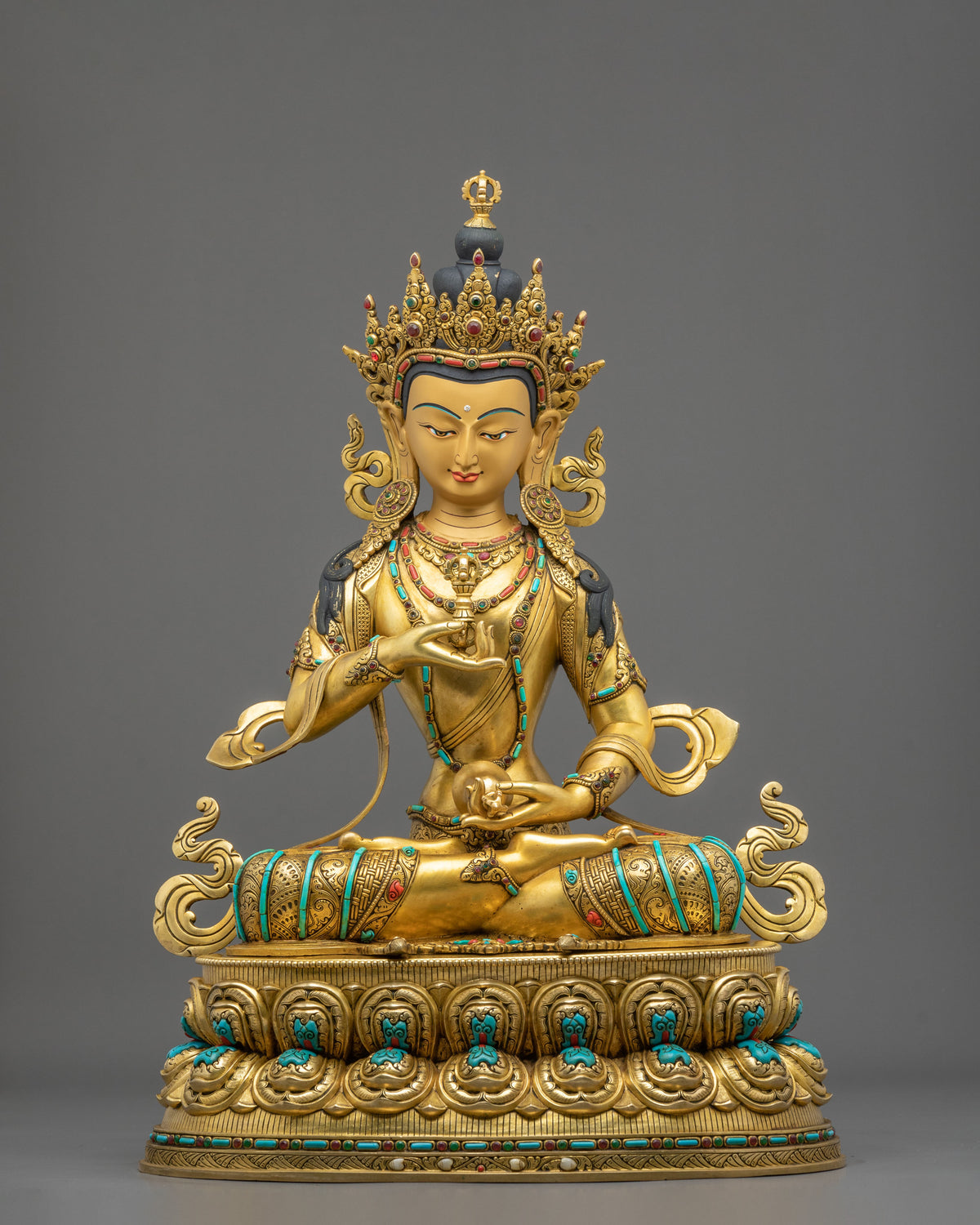 Vajrasattva Sculpture for Altar | Diamond Mind Buddha of Purification