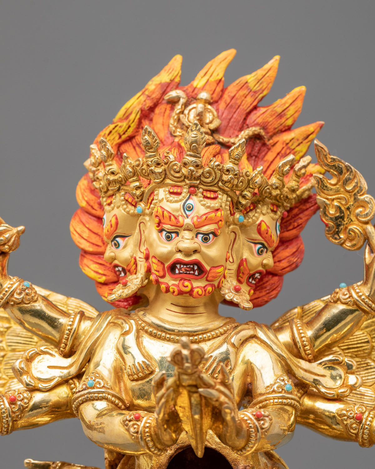 Wrathful Deity Vajrakilaya Sculpture: Purification and Protection