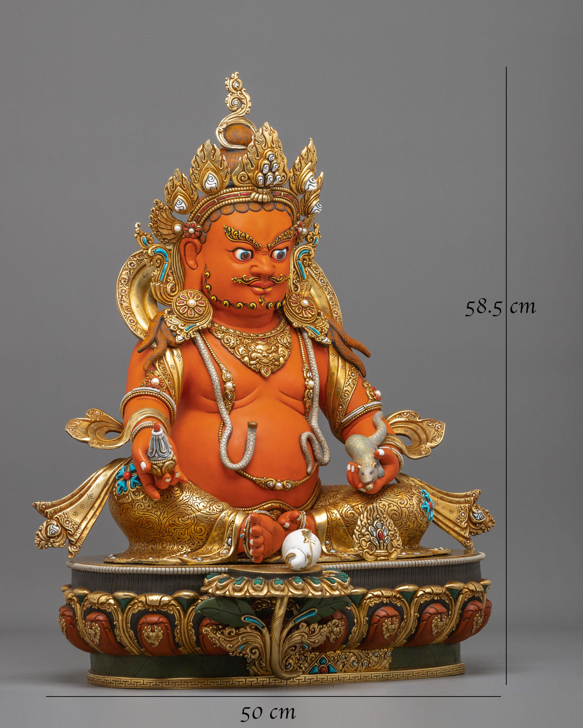 Dzambhala Statue | Handmade Guardian of Wealth