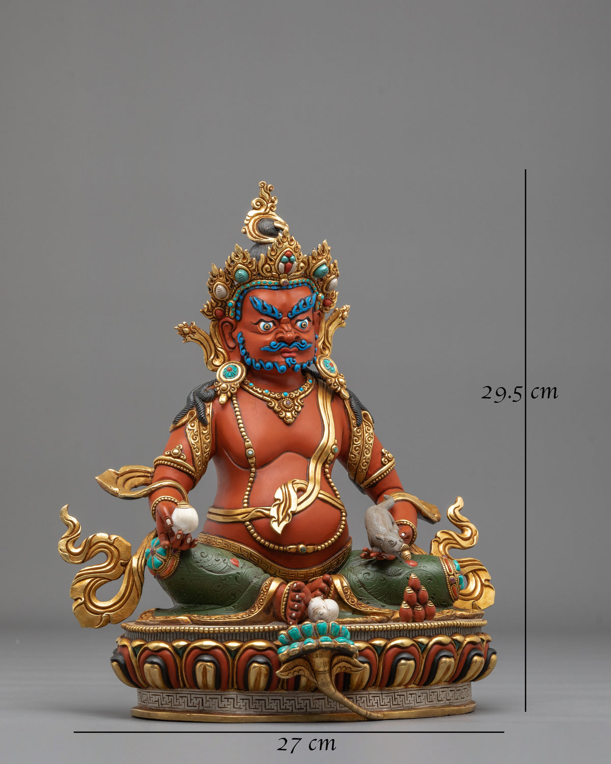 Dzambhala Copper Sculpture | Guardian of Abundance and Good Fortune