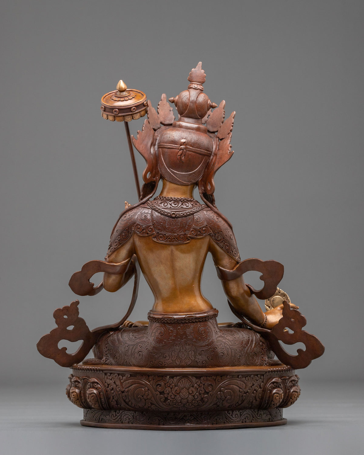 Goddess Dukar Spiritual Statue in Oxidized Copper