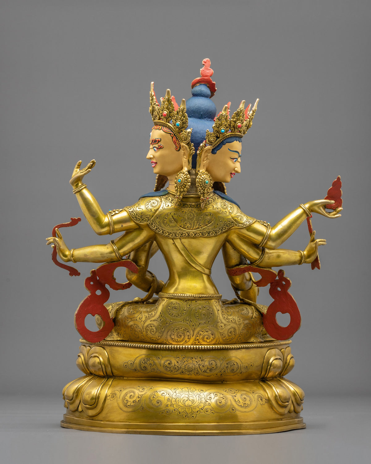 Namgyalma 24K Gold Coated Copper Sculpture | Home Decoration Statue