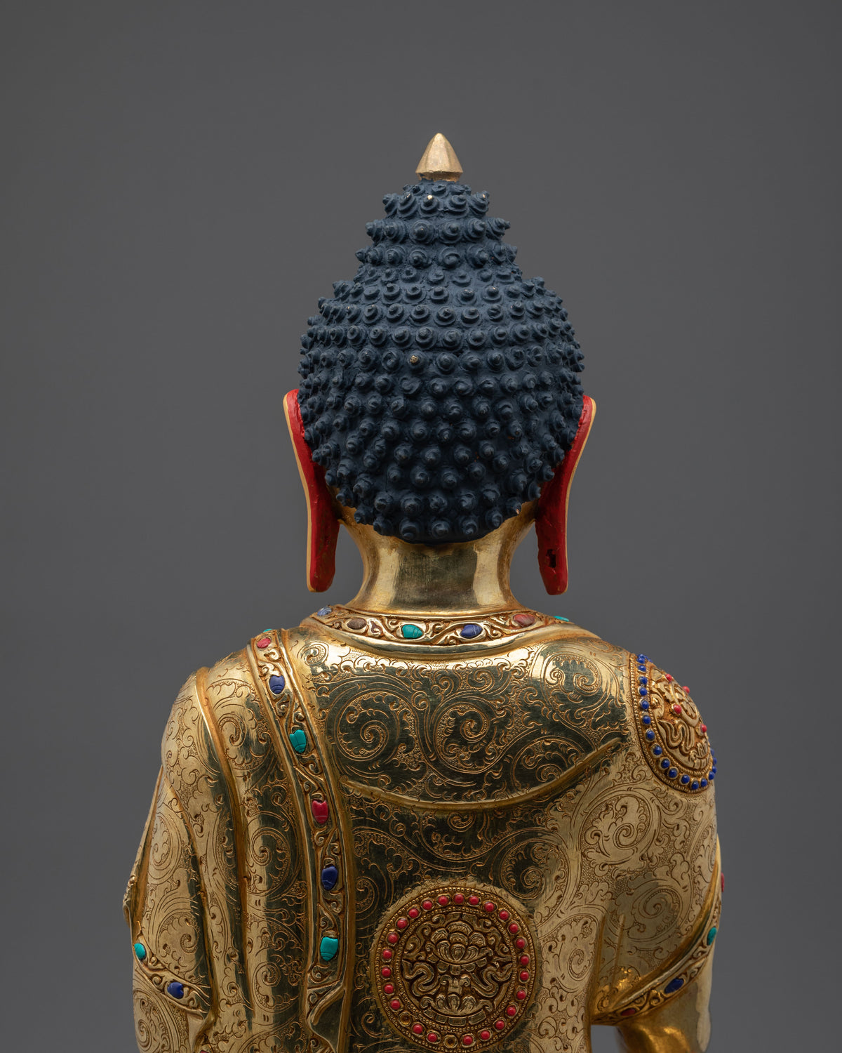 Shakyamuni Buddha Dharma Founder Statue | 24K Gold Gilded